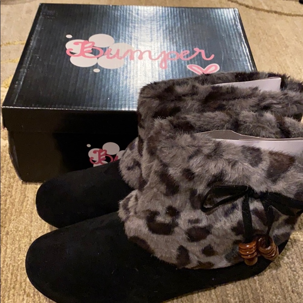 🎉HP🎉~Bumper~ Animal Print Cuffed Bootie